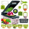 14/16 in 1 Multifunctional Vegetable Chopper Handle Grate Food Chopper Kitchen Vegetable Slicer Dicer Cut Potato Shredder
